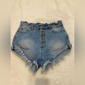 Litz by Uniq High-Waisted Paperbag Festival Shorts Size: M